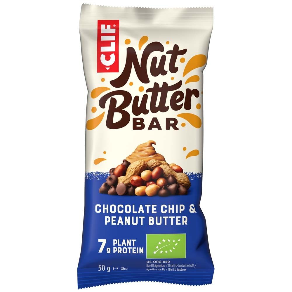 CLIF Bar® Nutbutter - Barre aux Pépites de chocolat et beurre de cacahuète (50 g)
