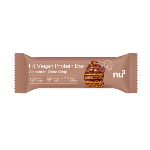 nu3 Fit Vegan Protein Bar Cinnamon-Choc Crisp (50 g)