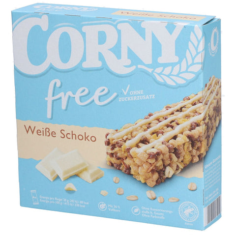 CORNY free chocolat blanc (6 pièces)