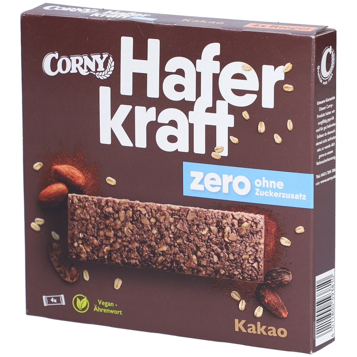 CORNY Haferkraft zero Kakao (4 pièces)