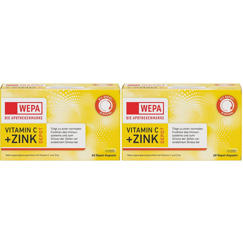 WEPA Vitamine C+Zinc gélules (2x60)