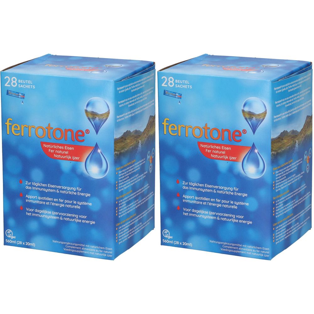 Ferrotone fer naturel (2x28x20 ml)