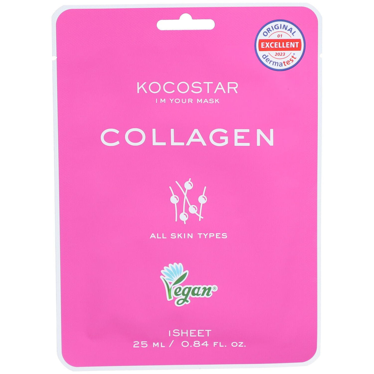 KOCOSTAR Masque au collagène végétalien (1 pièce)