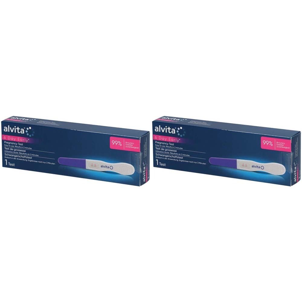 alvita® test de grossesse ultra-précoce (2x1 pièce)