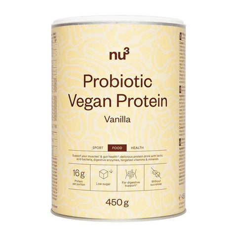 nu3 Protéine végétale probiotique vanille (450 g)