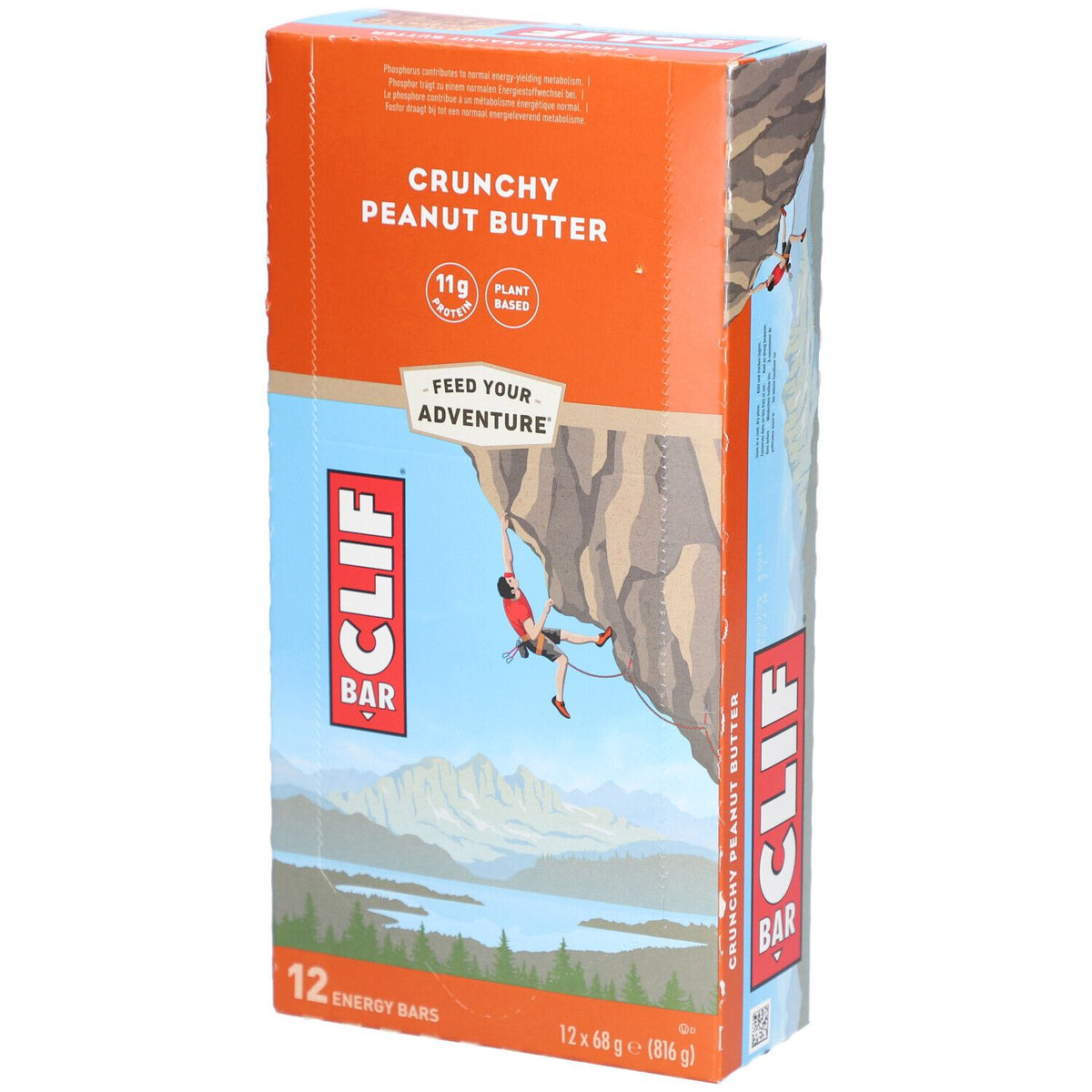 Clif Bar crunchy beurre de cacahuète (12x68 g)