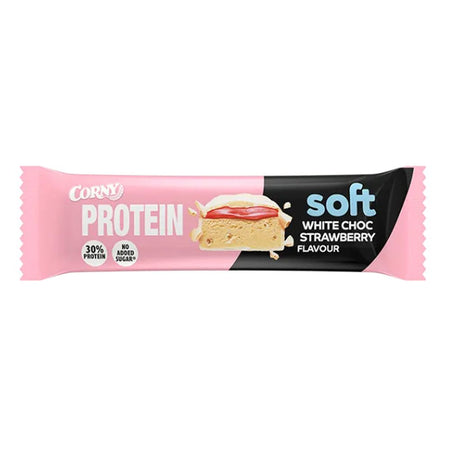Corny Protein Soft chocolat blanc fraise (45 g)
