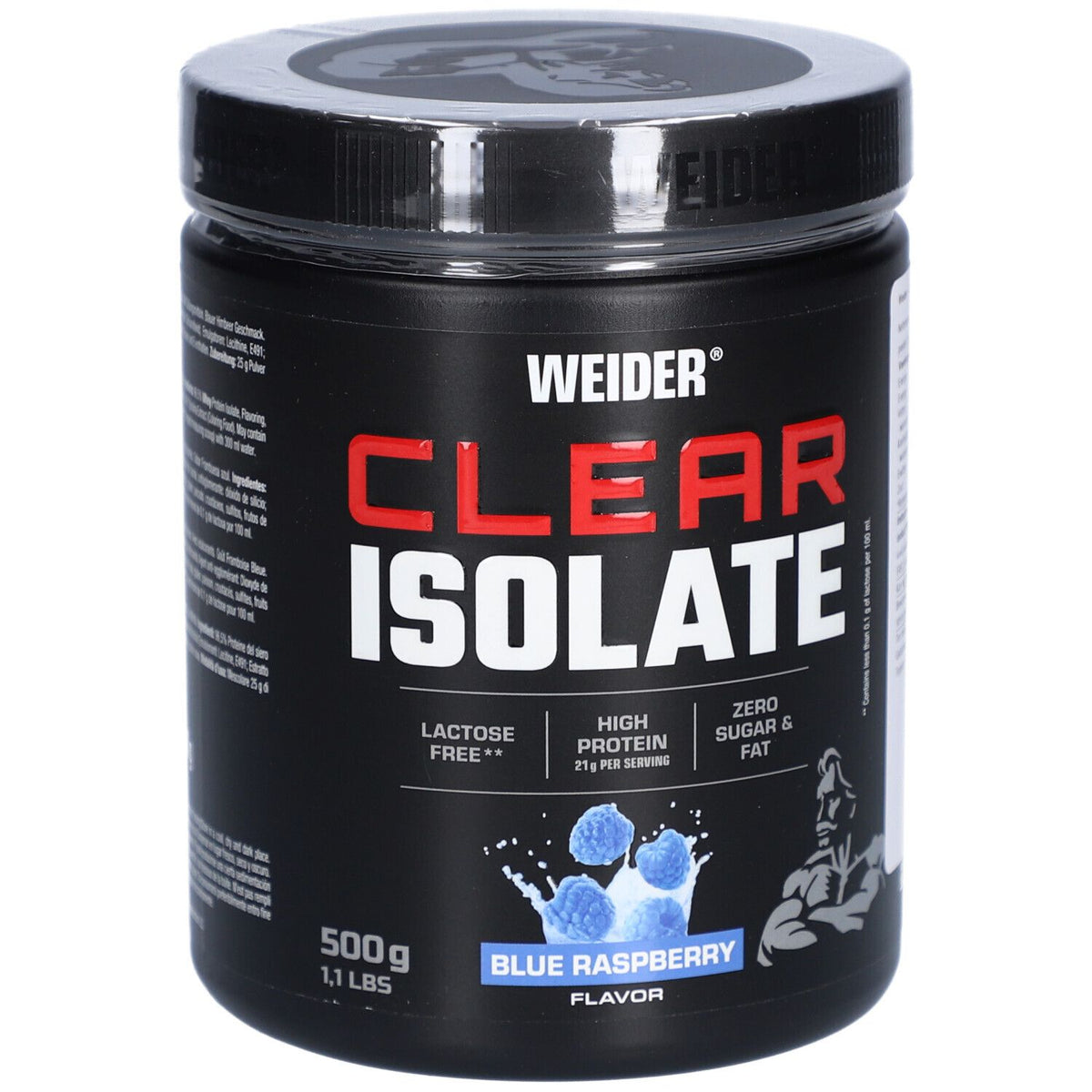 Weider Clear Isolate Framboise bleue - Poudre de protéine (500 g)