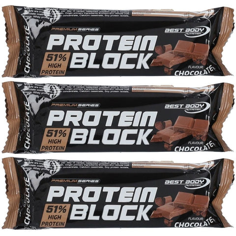 Best Body Nutrition bloc protéiné au chocolat (3x90 g)