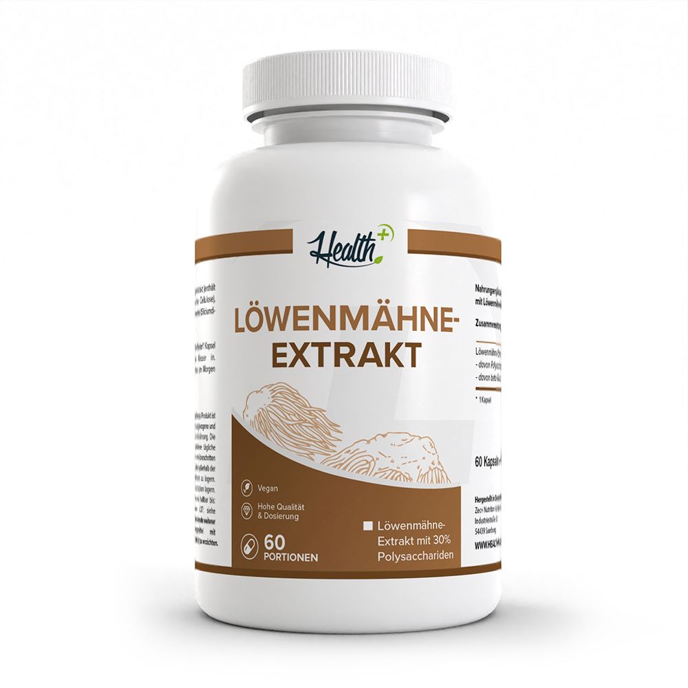 Health+ Extrait de crinière de lion (60 gélules)