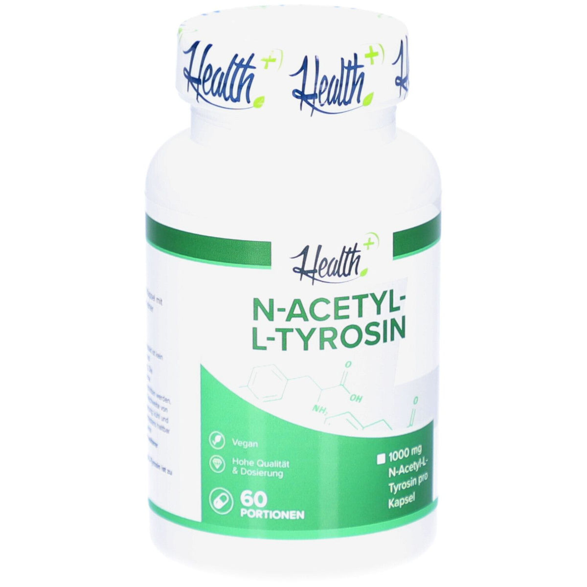 Health+ N-acétyl-L-tyrosine 1000 mg (60 gélules)
