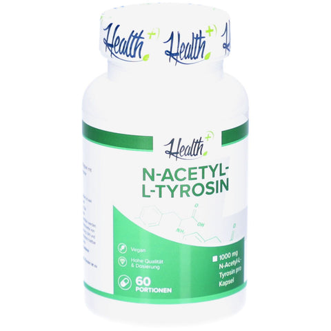 Health+ N-acétyl-L-tyrosine 1000 mg (60 gélules)