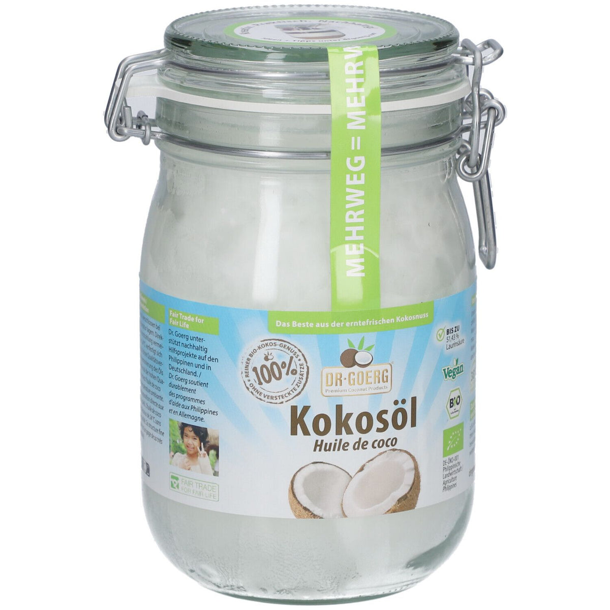 Dr Goerg Huile de noix de coco biologique (1000 ml)