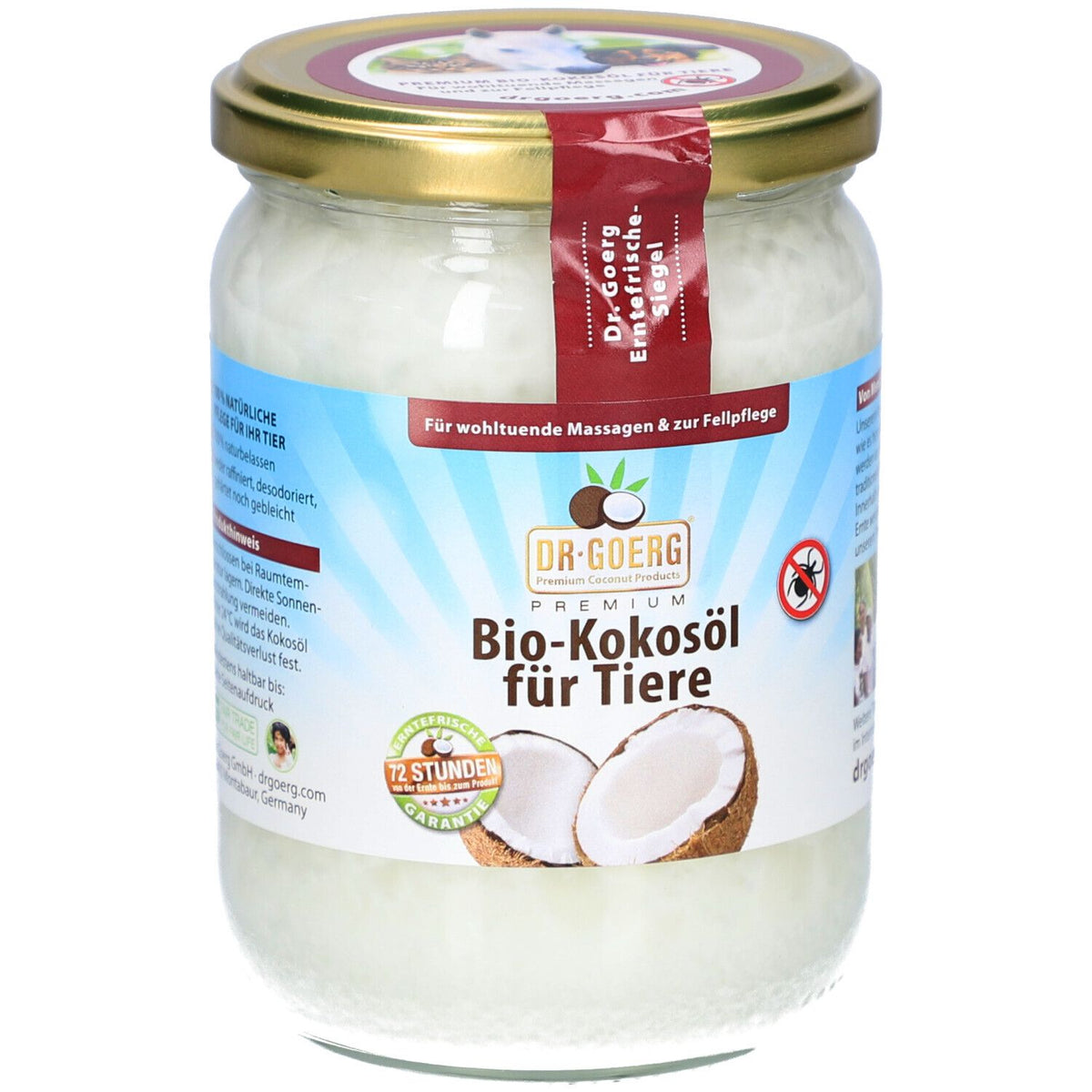 Dr. Goerg huile de coco bio pour animaux (500 ml)