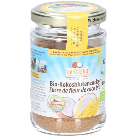 Dr. Goerg Sucre de fleur de coco bio (120 g) – non raffiné et vegan