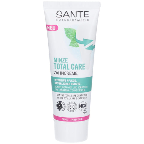 SANTE® Menthe Total Care dentifrice avec fluor - fraîcheur naturelle (75 ml)