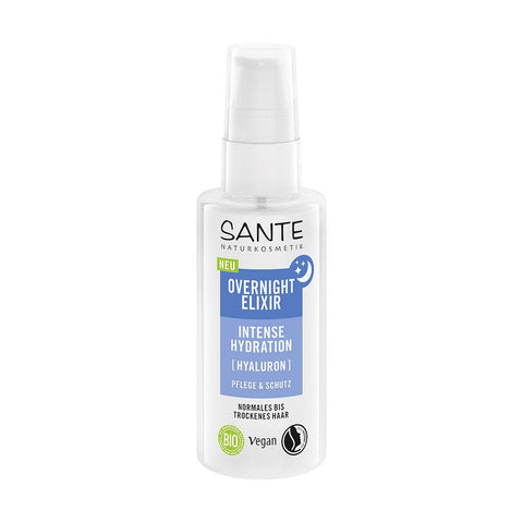SANTE® Élixir de nuit à l'hyaluron et à l'aloe vera bio pour cheveux secs (75 ml)