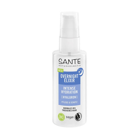SANTE® Overnight Élixir avec Hyaluron & Bio-Aloe Vera pour cheveux secs (75 ml)