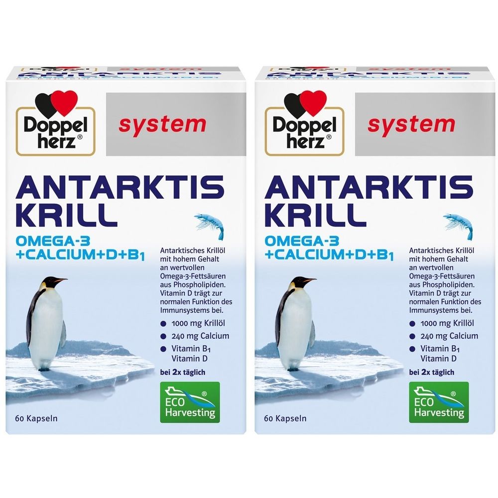 Doppelherz system ANTARKTIS-KRILL (2x60 pièces)