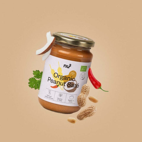 nu3 Sauce saté bio aux cacahuètes (320 g)