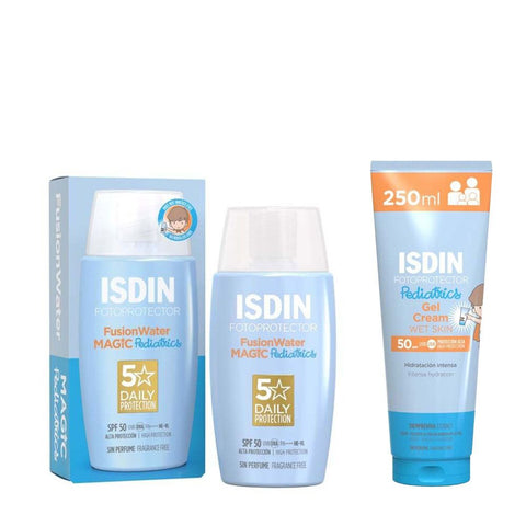 ISDIN Pediatrics FusionWater Magic LSF50 + ISDIN Pediatrics Gel Cream LSF50 coffret