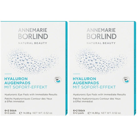 ANNEMARIE BÖRLIND Hyaluron pads pour les yeux à effet immédiat (2x6 pièces)