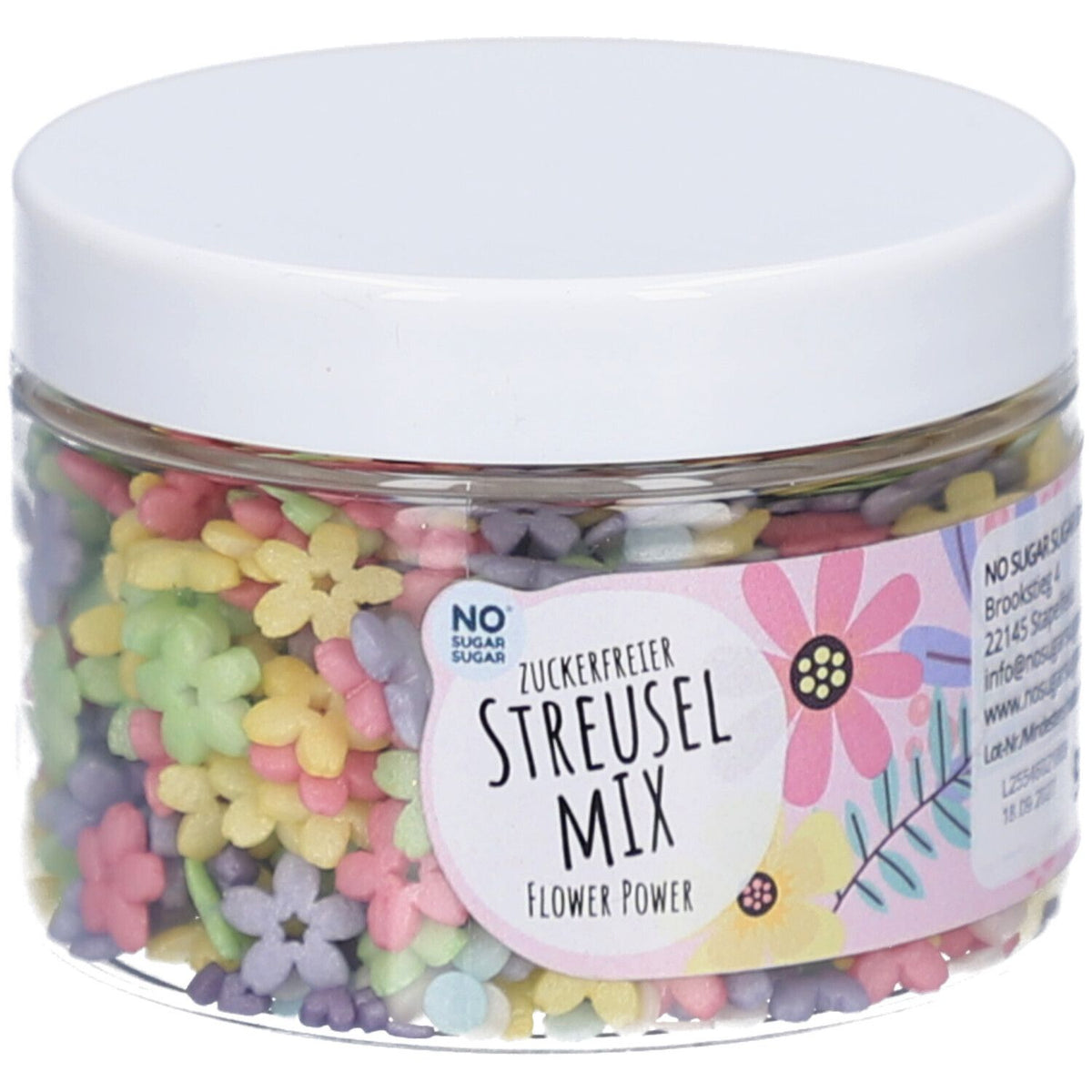 NO SUGAR SUGAR Mélange de décors Flower Power (90 g)