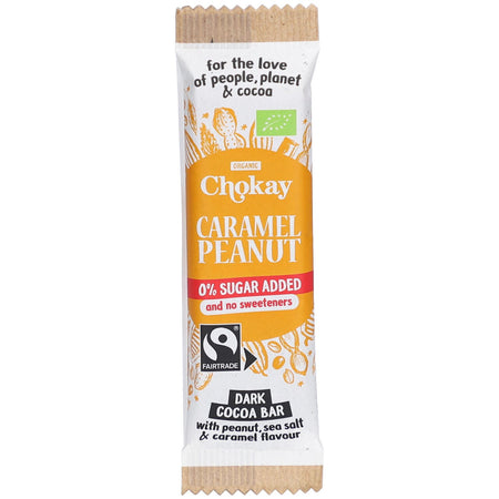 Chokay barre snack caramel foncé et cacahuètes (30 g)