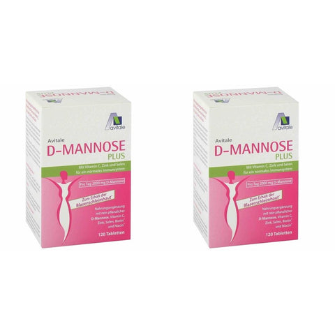 Avitale D-Mannose Plus 2.000 mg — 2x120 pièces