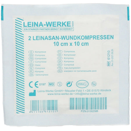 LEINA compresse pour plaies 10 x 10 cm — 10x2 pièces