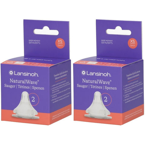 Lansinoh® NaturalWave® tétine xs — 2x2 pièces