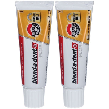Blend-a-dent Plus crème adhésive force de morsure imbattable (2x40 g)