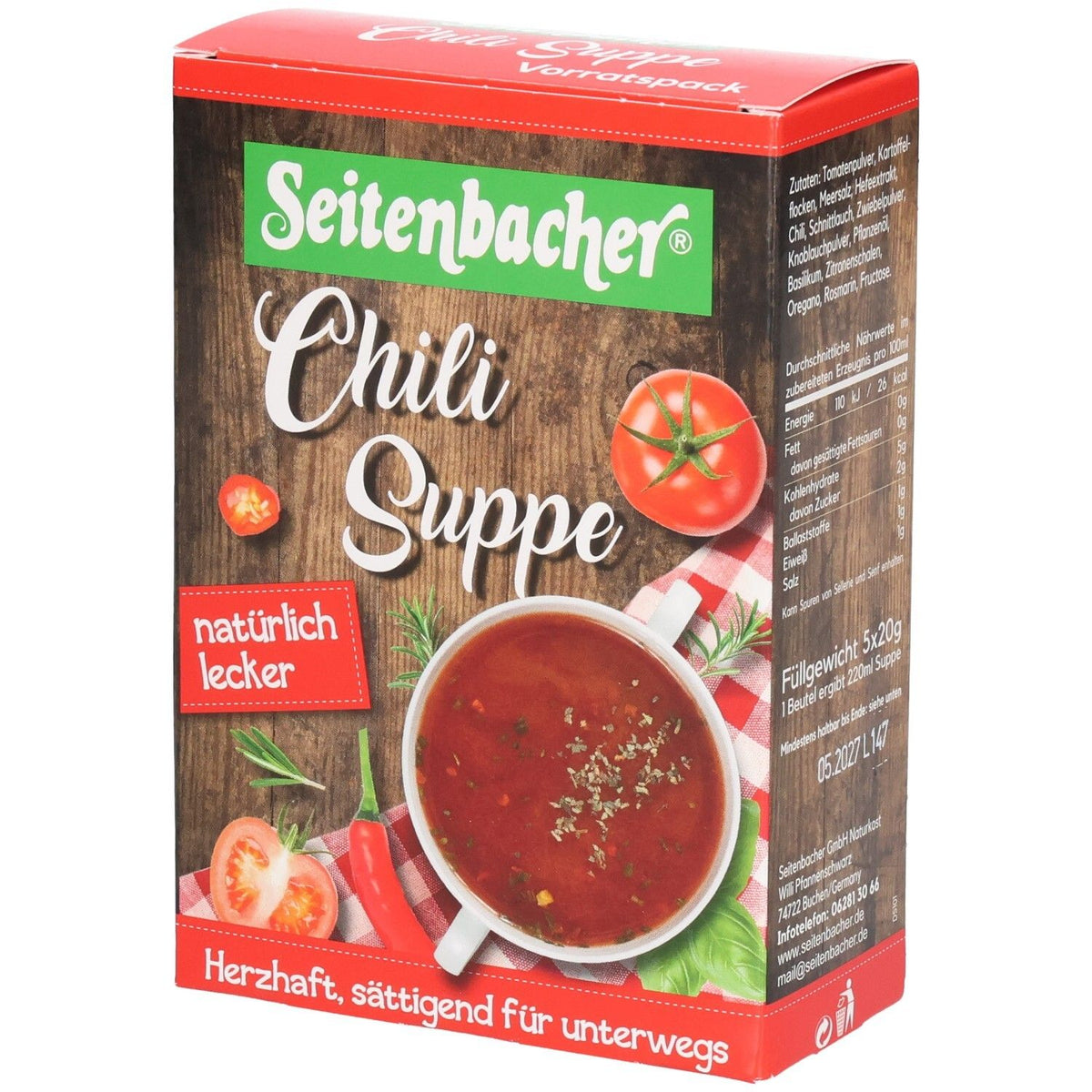 Seitenbacher® Chili soupe (5 x 20 g)