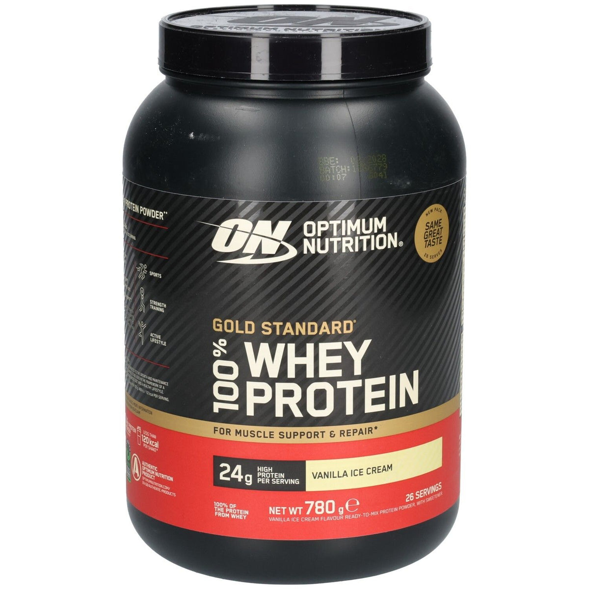 Optimum Nutrition Gold Standard 100% Whey Protein poudre Vanilla Ice Cream (780 g)