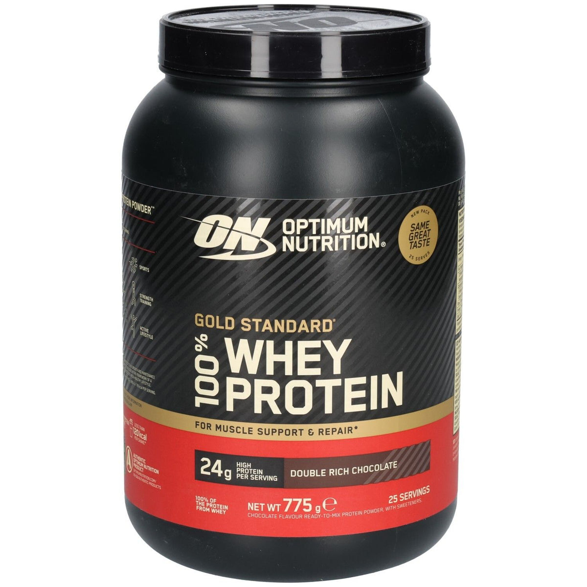 Optimum Nutrition Gold Standard 100% Whey Protein poudre Double Rich Chocolate (775 g)