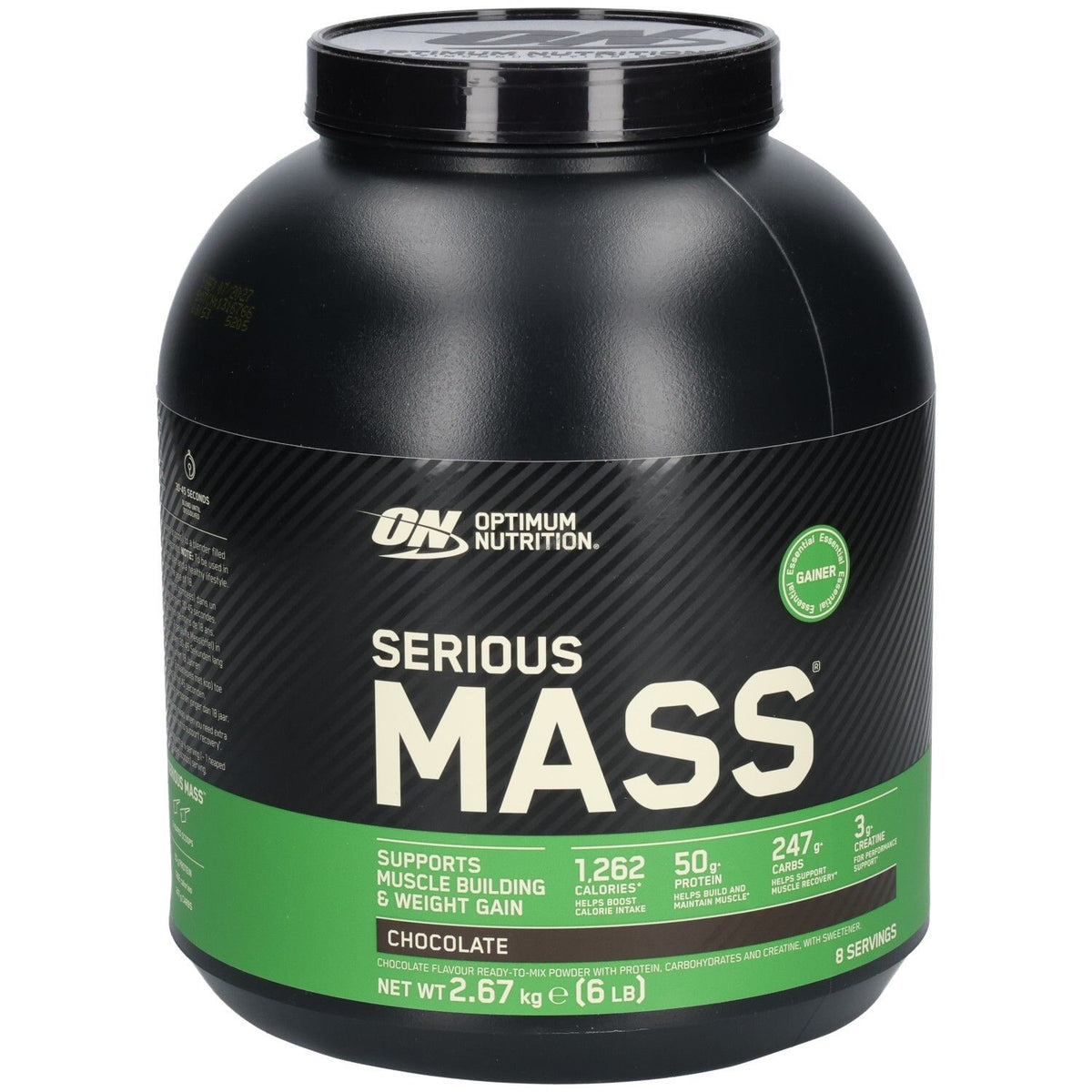 Optimum Nutrition Serious Mass Poudre de protéines chocolat pour prise de masse (2672 g)
