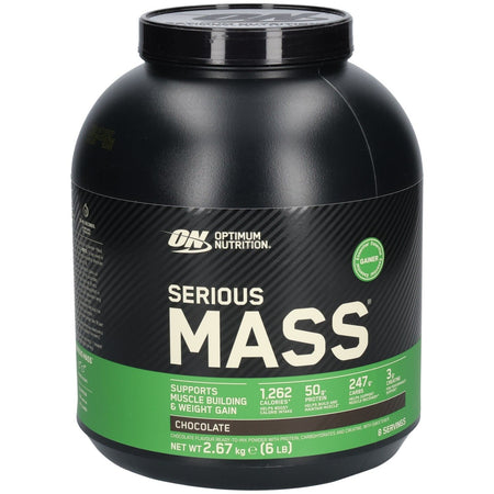 Optimum Nutrition Serious Mass Poudre de protéines chocolat pour prise de masse (2672 g)