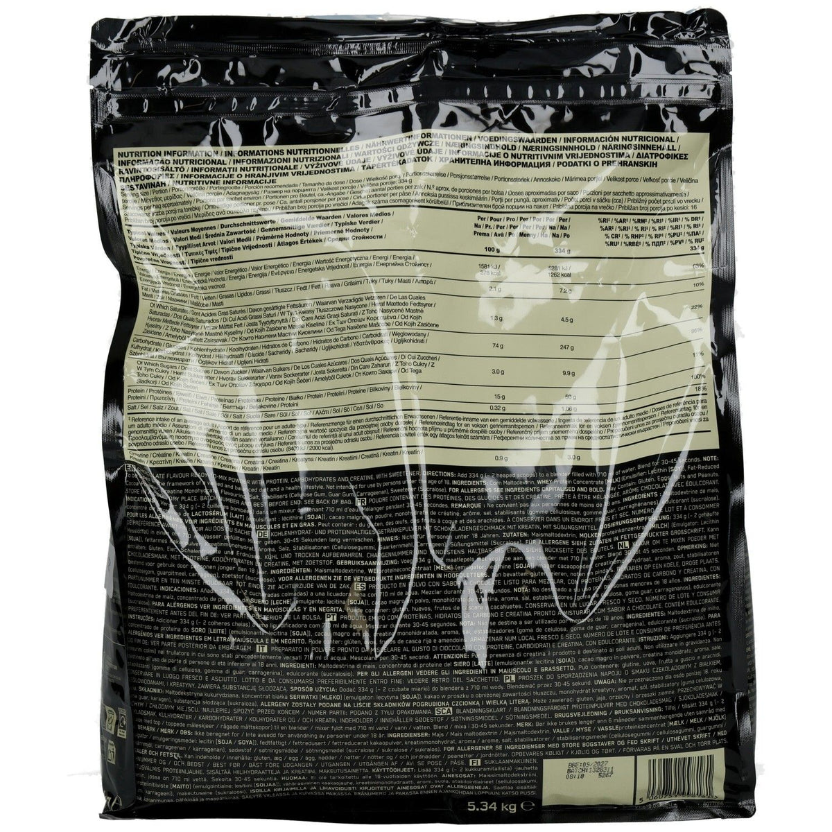 Optimum Nutrition Serious Mass prise de masse protéine en poudre chocolat (5344 g)