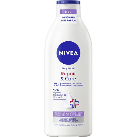 NIVEA Repair & Care lotion pour le corps sans parfum (400 ml)