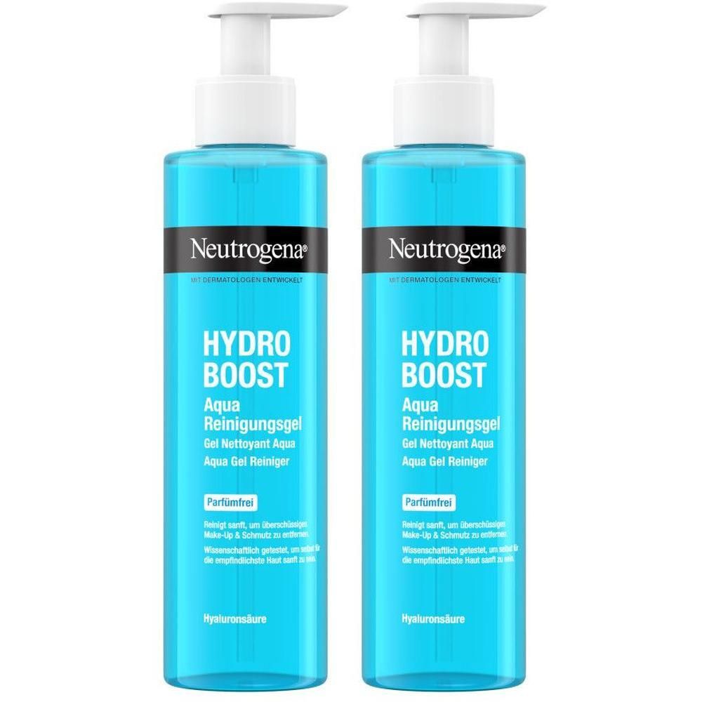 Neutrogena Hydro Boost Aqua gel nettoyant sans parfum (2x200 ml)