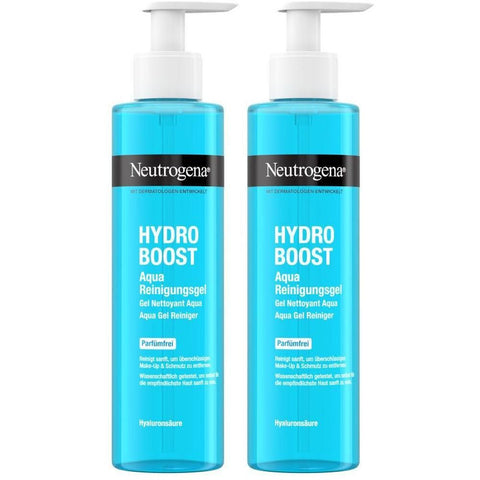 Neutrogena Hydro Boost Aqua gel nettoyant sans parfum (2x200 ml)