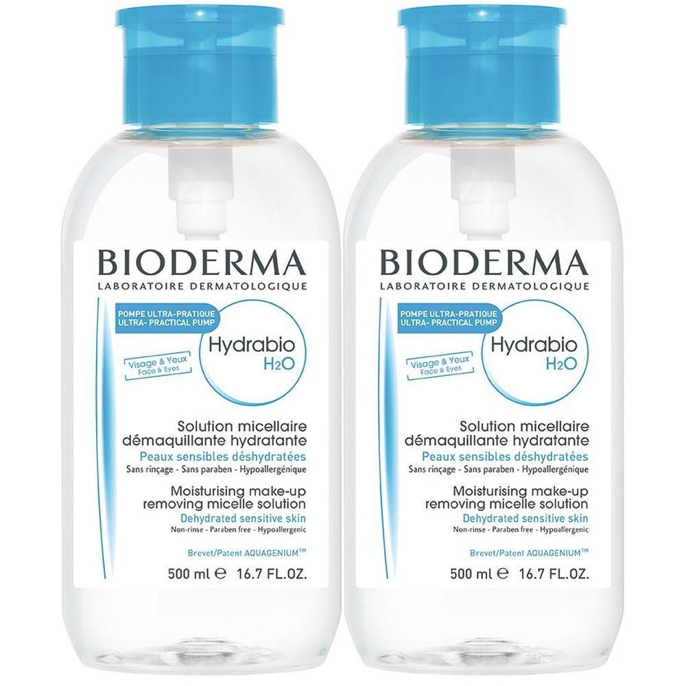 BIODERMA Hydrabio H2O eau micellaire (2x500 ml)