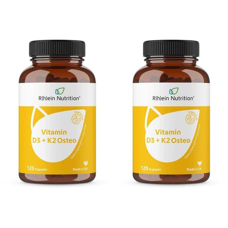 R(h)ein Nutrition Vitamin D3 + K2 Osteo 2.000 I.E. Vitamin D3 + 80 µg Vitamin K2 (2x120 gélules)