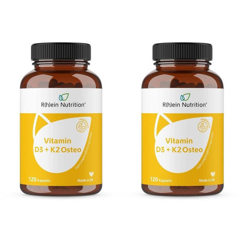 R(h)ein Nutrition Vitamin D3 + K2 Osteo 2.000 I.E. Vitamin D3 + 80 µg Vitamin K2 (2x120 gélules)