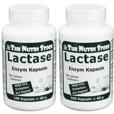 Lactase 4000 FCC enzyme gélules (2x100 pièces)