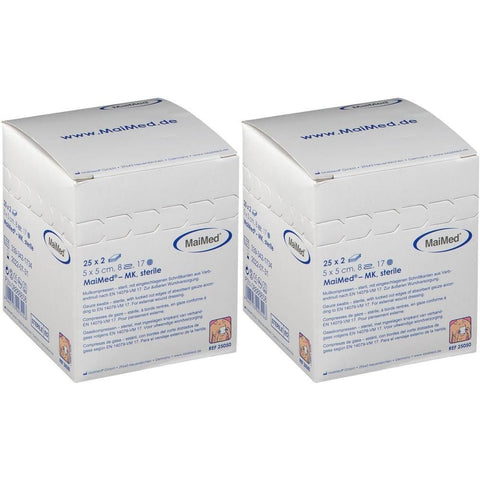 MaiMed® MK stérile 5 x 5 cm (2x25x2 pièces)
