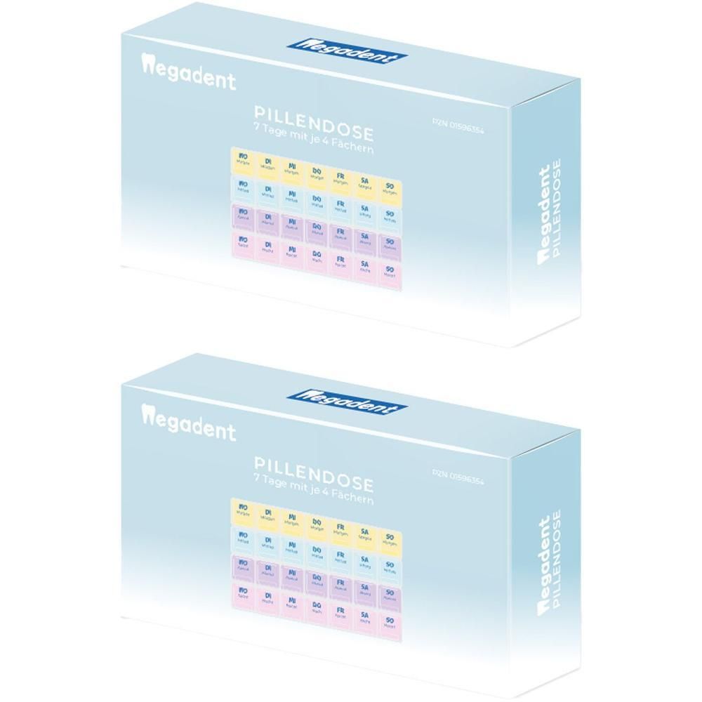 Pilulier 7 jours + 4 compartiments — 2x1 pièces
