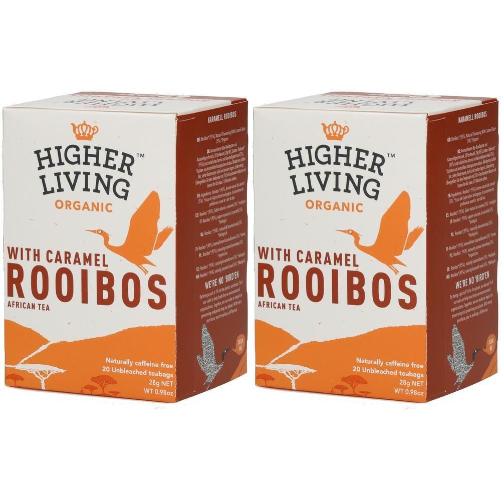 Higher Living™ bio caramel thé rooibos (2x28 g)
