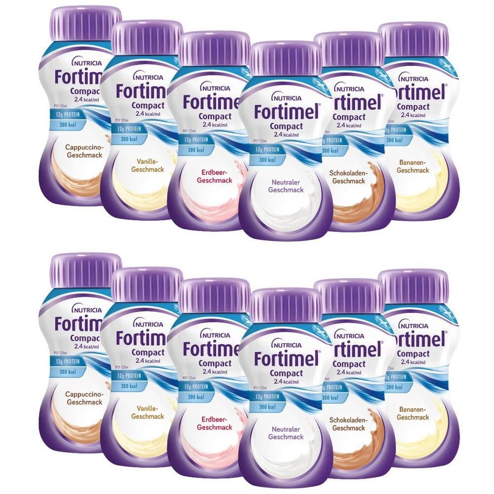 Fortimel Compact 2.4 alimentation liquide – assortiment de 32 bouteilles de 125 ml