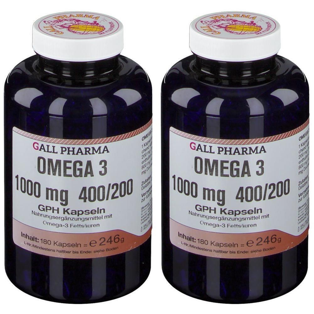Gall Pharma Omega 3 1000 mg (2x180 gélules)
